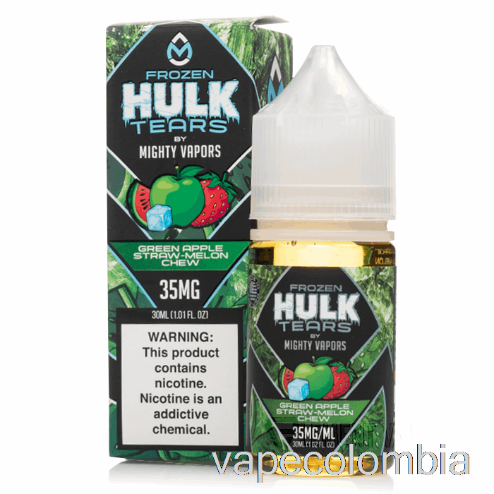 Vape Kit Completo Masticable Melón Paja Manzana Verde Congelada - Sales De Lágrimas De Hulk - 30ml 50mg